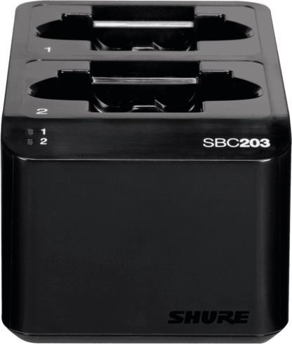 Image du produit Shure SBC203-PS SLX-D dubbele acculader