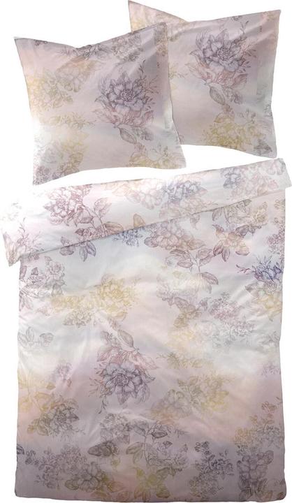 Dormisette Mako-Satin Bettwäsche Floral lila