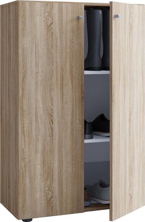 Immagine prodotto VCM Mobile da ufficio in legno Scaffale per file Lona 3 scomparti con ante a battente (70 x 40 x 111 cm)
