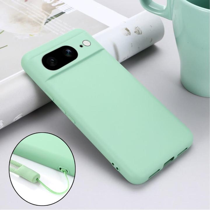 Actual product image Cover-Discount Google Pixel 8 - Silicone rubber case green (Google Pixel 8)