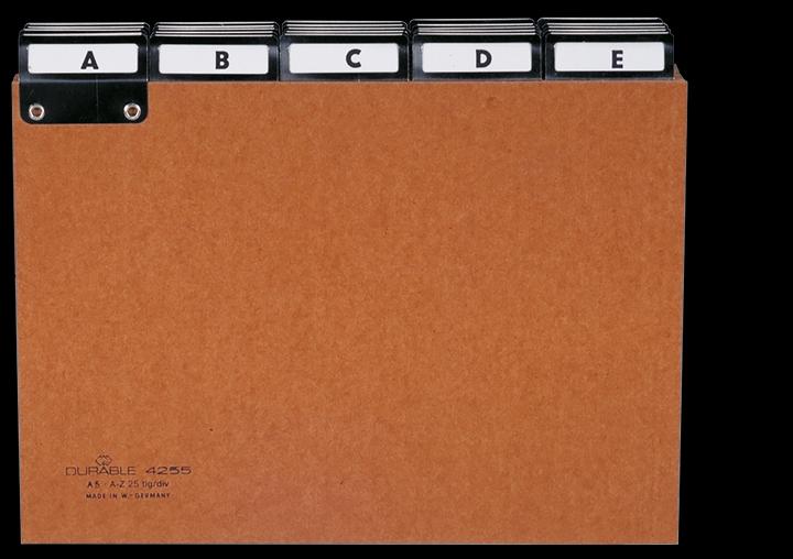 Actual product image Durable Guide Cards And Guide Registers Of Pressboard 1 PC 425511 (A5)