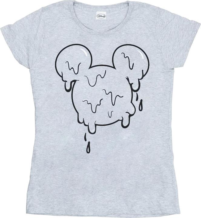 Actual product image Disney Womens/Ladies Mickey Mouse Ice Cream Head Cotton T-Shirt (S)