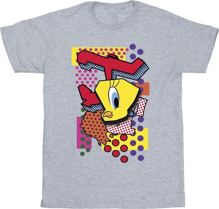 Actual product image Looney Tunes Mens Tweety Pop Art T-Shirt (XL)