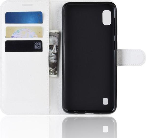 Actual product image MU Classic Litchi Leather Bookcover Series (Samsung Galaxy A10)