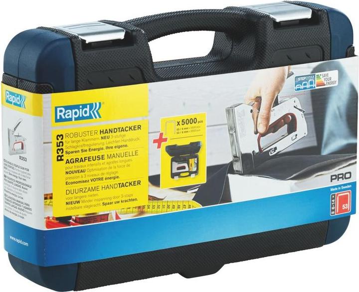 Actual product image Rapid Tacker R353, incl. 2.500 x staples type 53