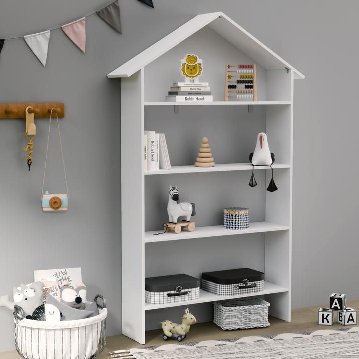 Produktbild VCM Holzregal stehend | platzsparendes Kinder Regal | Masse: H. 160 x B. 103 x T. 23 cm |