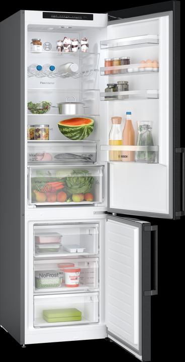 Actual product image Bosch Hausgeräte Series 4, Freestanding fridge-freezer combination with freezer section below, 203 x 60 cm (363 l)