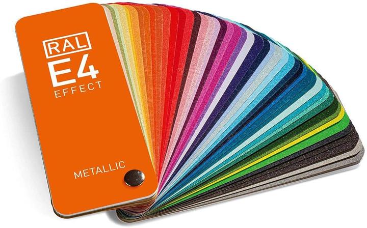 Actual product image RAL E4 EFFECT color fan metallic