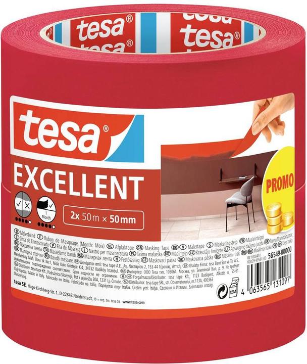 Produktbild tesa 2x Malerband EXCELLENT (50 mm)