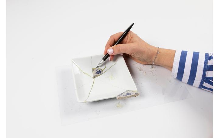 Immagine prodotto Creative - Kreativ Set Kintsugi, Schale, Blau, Gold, Weiss, 1 Pck - ()