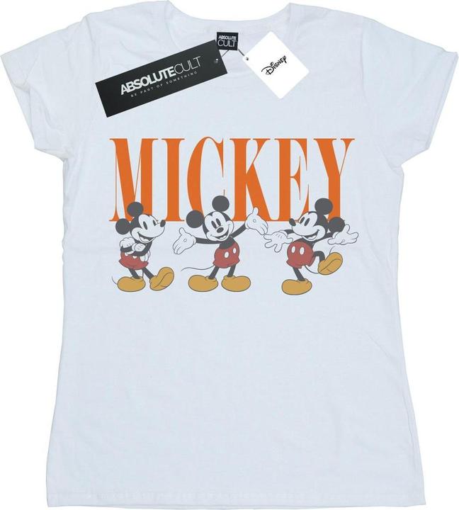 Actual product image Disney Womens/Ladies Mickey Mouse Poses Cotton T-Shirt (S)