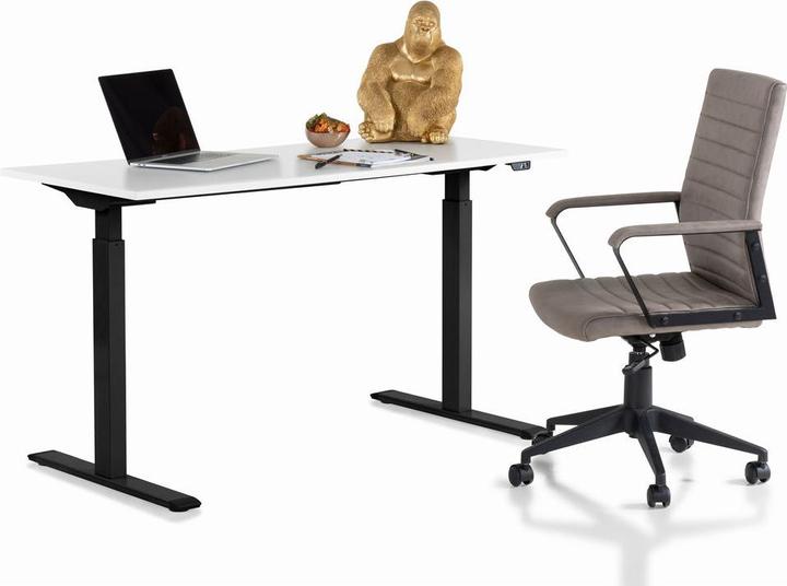 Produktbild Kare Design Schreibtisch Office Smart Schwarz Weiss 120x70 (120 x 70 x 76 cm)
