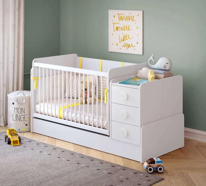 Actual product image Cilek Baby Cot Baby Cotton Convertible Small (70 x 115 cm)
