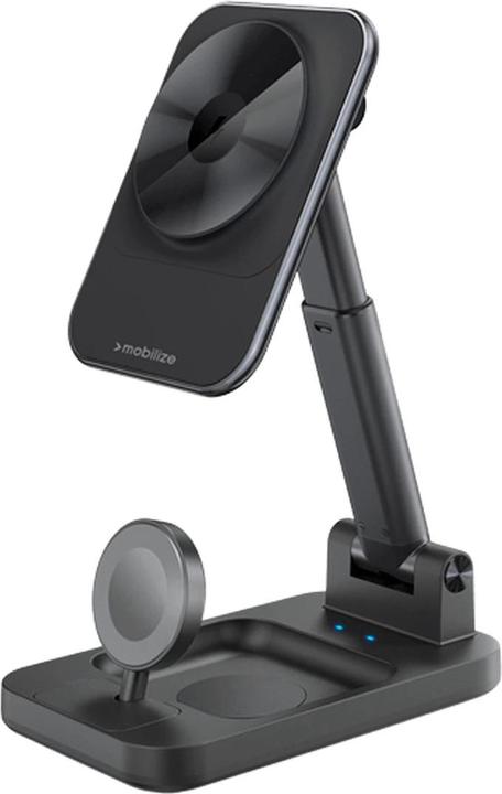Produktbild Mobilize 3-In-1 Kabellos Magnetisch Ladegerät 15W Schwarz (15 W)