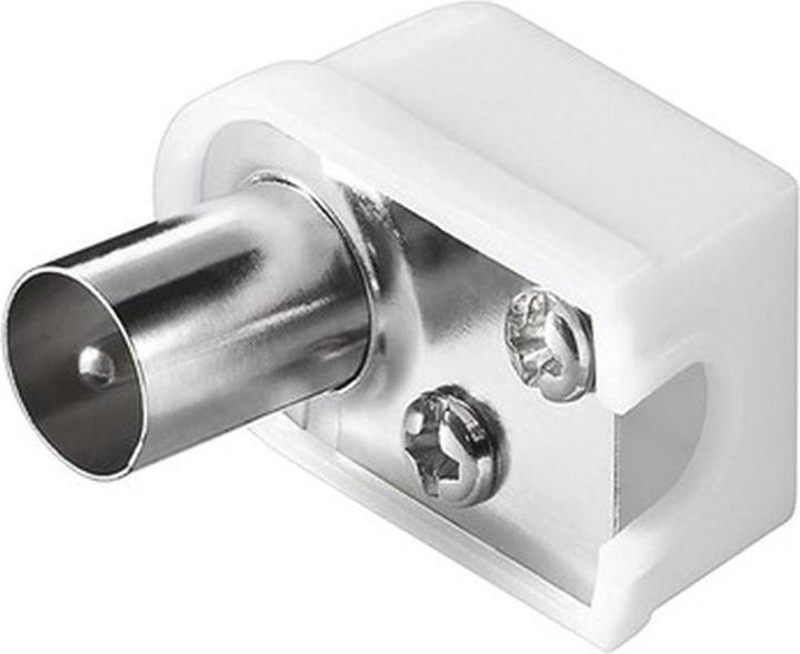 Produktbild Goobay Koax-Winkelstecker mit Schraubbefestigung, slim (Antennenkabel)