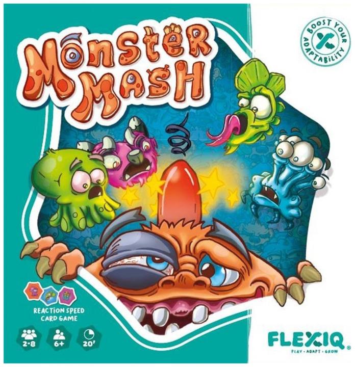 FlexiQ Board Game with Dice & Cards 'Monsters' 112038 from 6+ Years (French, German, English, Italian)