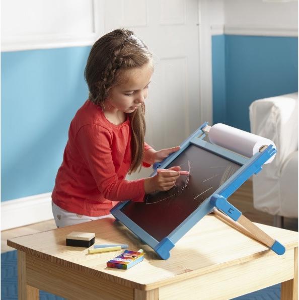 Immagine prodotto Melissa & Doug Cavalletto da tavolo Lavagna e lavagna per bambini