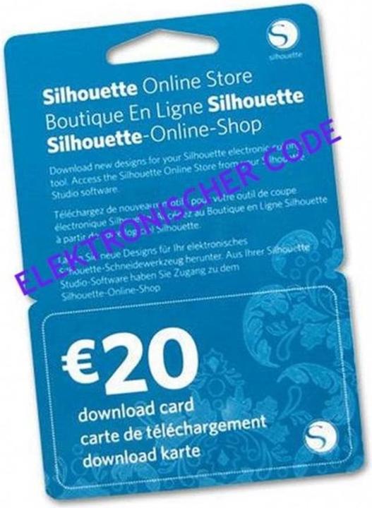 Image du produit Silhouette Carte de téléchargement 20 EUR