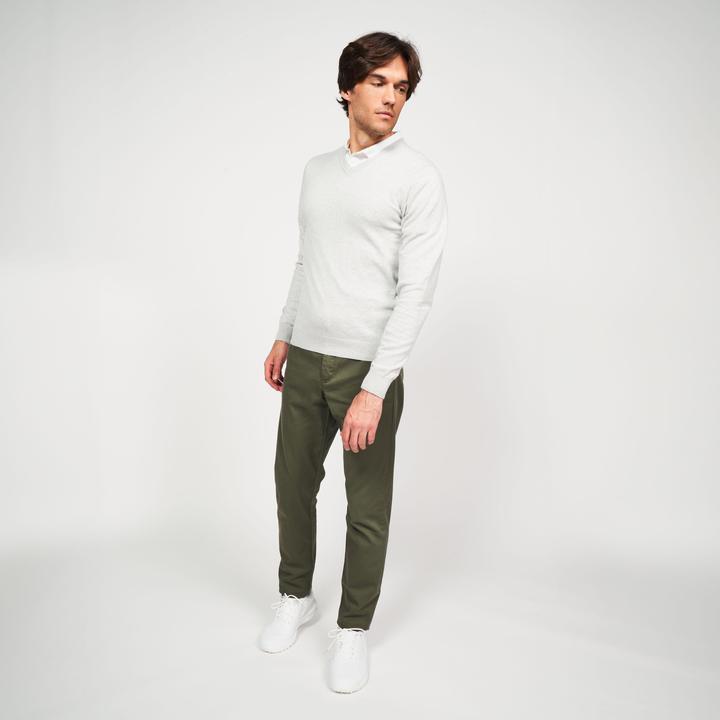Produktbild Inesis Herren Golf Pullover V-Ausschnitt Baumwolle - CW 100 grau