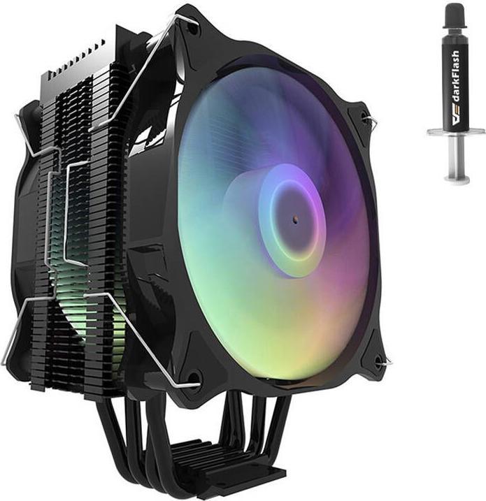 Actual product image Darkflash Tech Darkair Plus CPU active cooling ARGB (heatsink + fan 120x120) (20 mm)