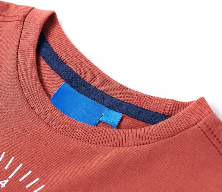 Actual product image VidaXL Children's long-sleeved shirt Henna 92,Material: 100 % cotton,colour (92)