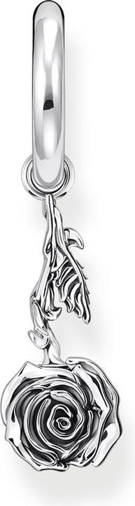 Produktbild Thomas Sabo Einzel Creole mit Anhänger Midnight Rose Silber (Silber 925)