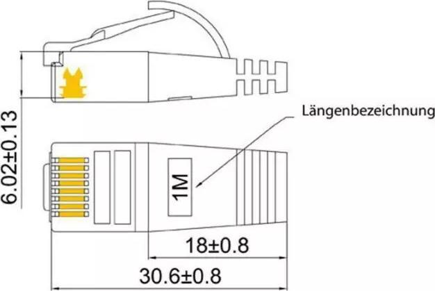 Image du produit Wirewin Câble de réseau (STP, CAT6, 0.75 m)