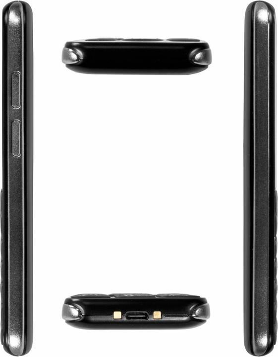 Produktbild Evolveo EasyPhone LT, mobilní telefon pro seniory s nabíjecím stojánkem (černá barva) (2.80", 2 Mpx, 4G)