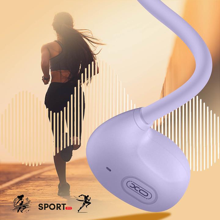 Actual product image xO Bluetooth earphones BS34 with bone conduction purple (14 h, Wireless)