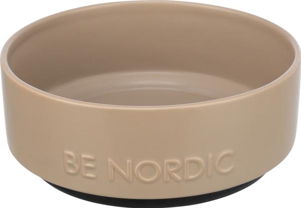 Trixie Be Nordic Voerbak Hond Keramiek/ Gomma Taupe (1.20 l)