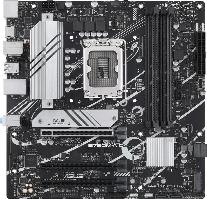 Image du produit ASUS PRIME B760M-A D4-CSM (LGA 1700, Intel B760, mATX)