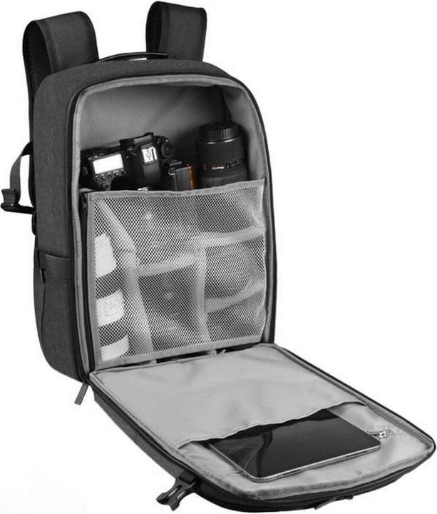 Actual product image Puluz Camera backpack with solar panels PU5018B waterproof (Camera shoulder bag)