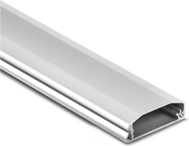 Actual product image Maclean Cable cover strip MC-693 S 60x20x750mm aluminium easy to open and order (Cable hole, 75 cm)