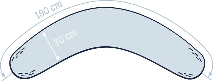 Actual product image Julius Zöllner Nursing pillow cover (190 cm)
