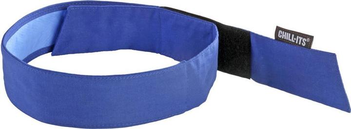 Ergodyne Bandana mit Kühltuch - Klettverschluss Chill-Its 6705CT, blau