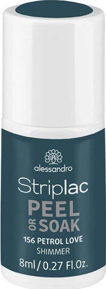 Actual product image Alessandro Striplac Peel or Soak - Petrol Love (156 Petrol Love, Peelable nail polish)