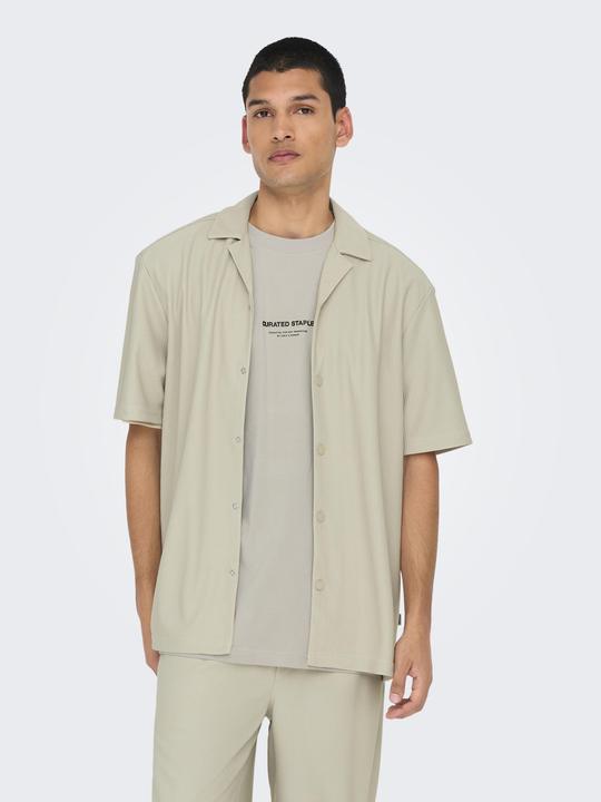 Actual product image Only & Sons Onskari Life Rlx Resort Ss Plizze Shirt (M)