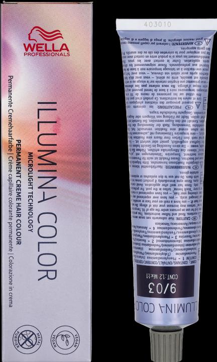 Productafbeelding Wella Illumina kleur (9/03 lichtblond natuurlijk goud)
