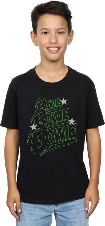 Immagine prodotto David Bowie Multiple Neon Logo Maglietta Ragazzi (116)