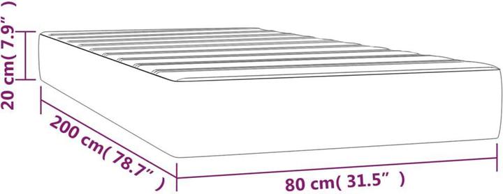 Produktbild VidaXL Moyna (80 x 200 cm, Federkern)