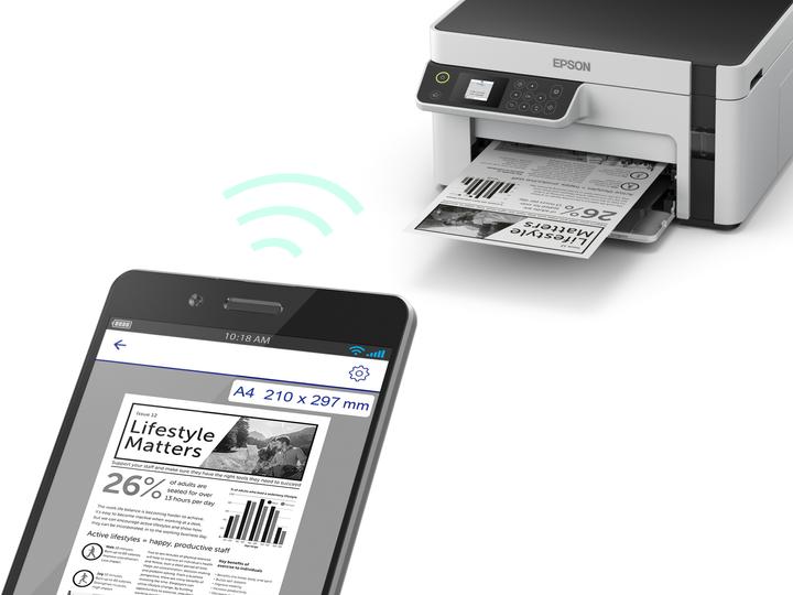 Actual product image Epson EcoTank ET-M2120 (Ink, Black and white)