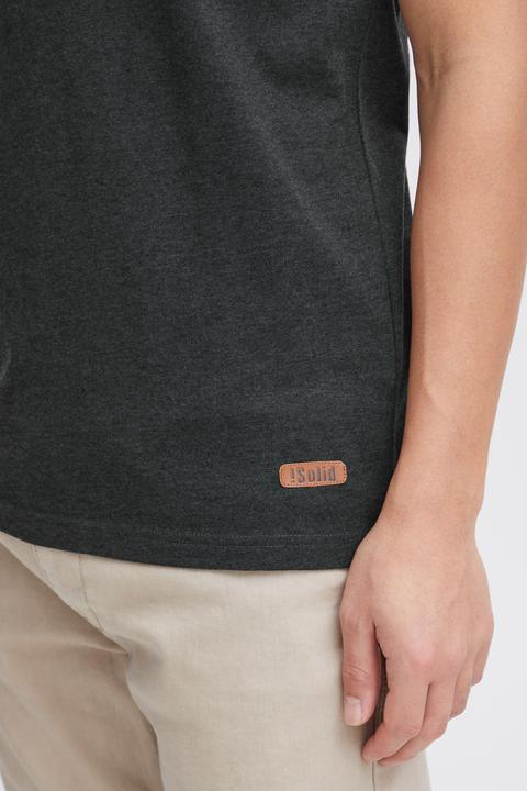 Immagine prodotto Solid Volker T-Shirt A Maniche Corte Maglietta Da Uomo Con Collo Grandad (L)