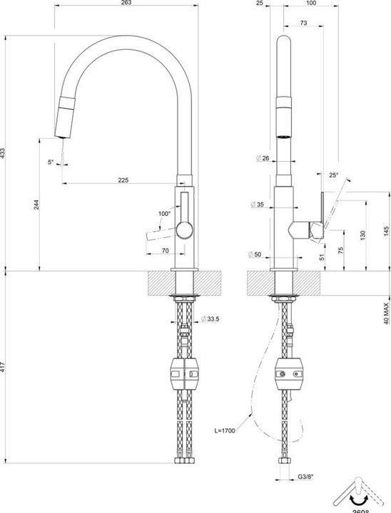 Actual product image Gessi Armatur 60003 149 Finox