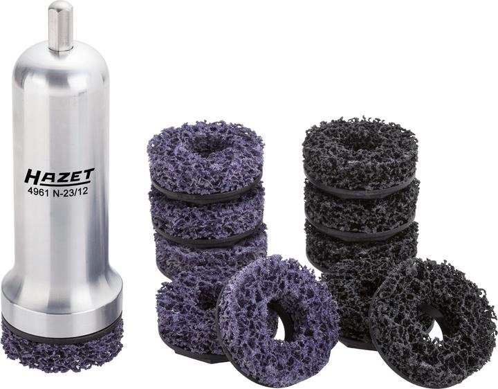 Actual product image HAZET Commercial vehicle wheel hub grinder set 4961N-23/12 ∙ Number of tools: 12