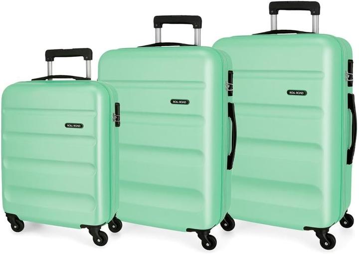 Immagine prodotto Roll Road 3er-Kofferset (91 l, Bagaglio a mano (fino a 50 litri), M (50 - 90l), L (90 - 115l))