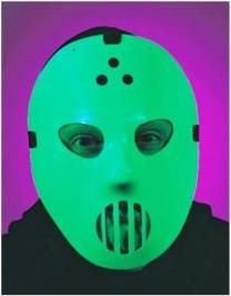 Immagine prodotto Erfurth Maschera da hockey bianca, si illumina al buio