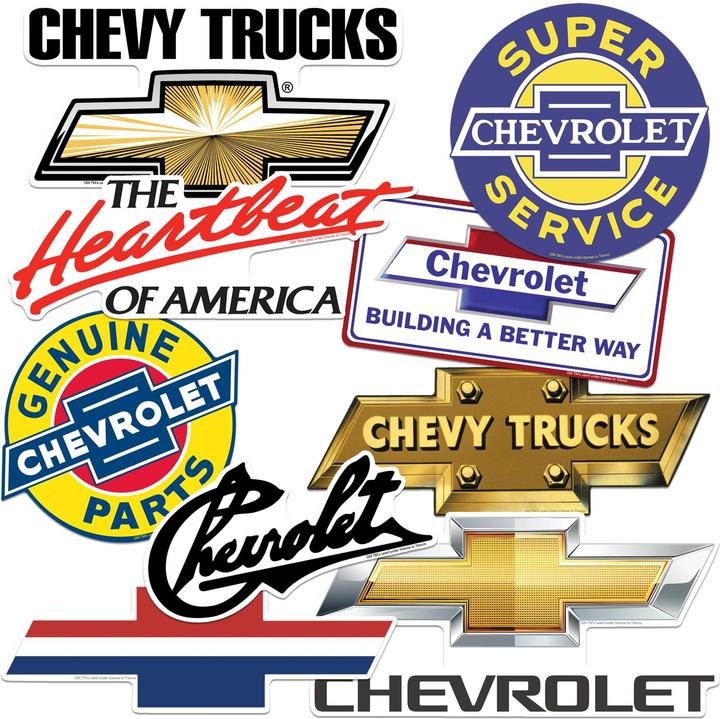 Produktbild Chevrolet Logo Aufkleber Deluxe 50erPack Vinyl