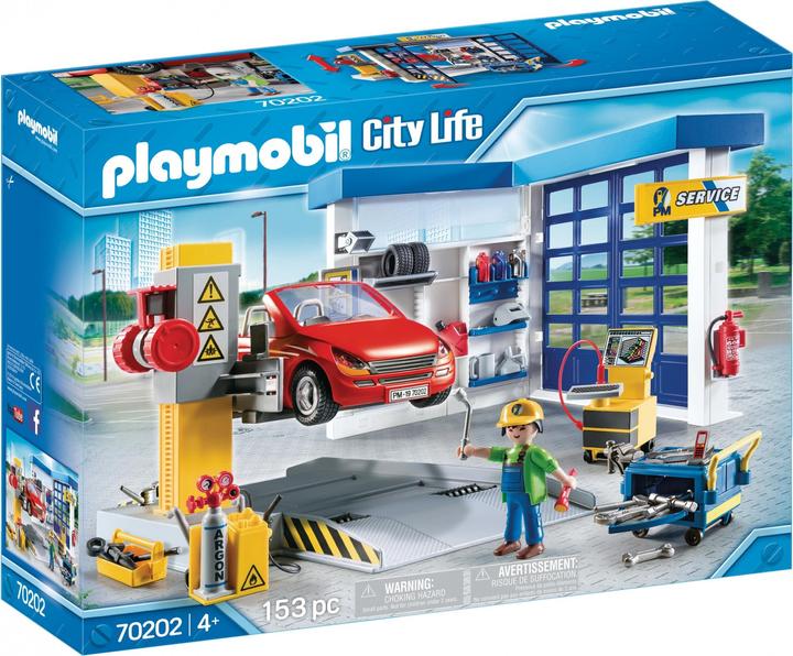 Playmobil Atelier de réparation automobile (70202, Playmobil City Life)