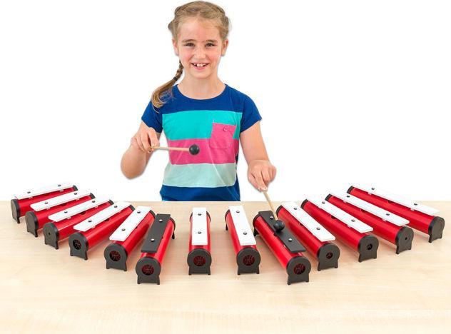 Actual product image Betzold Musik 13 Round Sound Tubes (Metallophone)