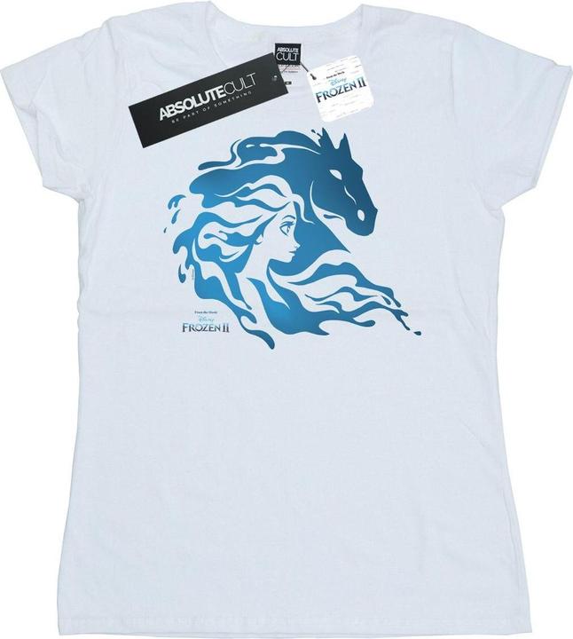 Actual product image Disney Womens/Ladies Frozen 2 Nokk Silhouette Cotton T-Shirt (M)
